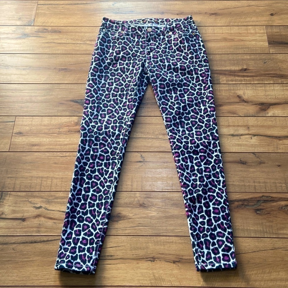 Michael Kors Pink Leopard Jeans Size 4